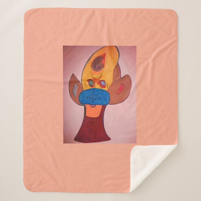 Couverture Sherpa Futuristic Animal Art Sherpa Blanket (Devant)
