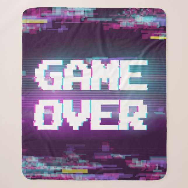 Couverture Sherpa Game over concept illustration with glitch effect. (Devant)