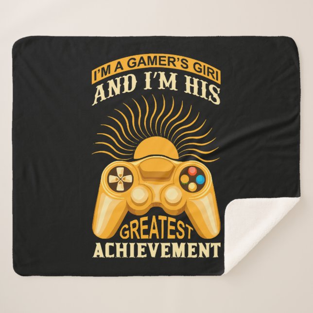 Couverture Sherpa Gamer girl (Devant (Horizontal))