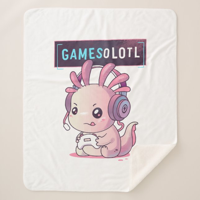 Couverture Sherpa Gamesolotl - Axolotl Joueur (Devant)