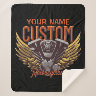 Couverture Sherpa Garage de moto personnalisé Aigle de moto