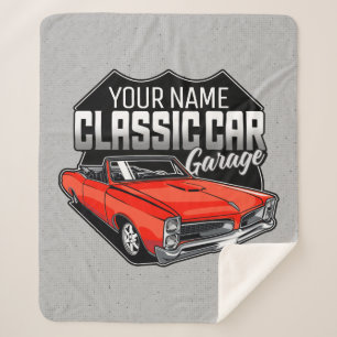 Couverture Sherpa Garage de voiture classique convertible personnali
