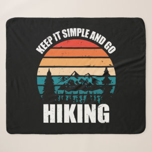 Couverture Sherpa Gardez Les Choses Simples Et Partez Randonnée
