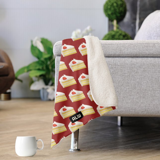 Couverture Sherpa Gâteau d'anniversaire - Tres Sangs Beurre Éponge p (Créateur téléchargé)