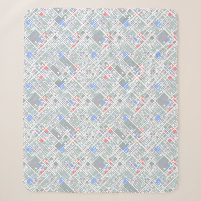 Couverture Sherpa Géométrie abstraite moderne. (Devant)
