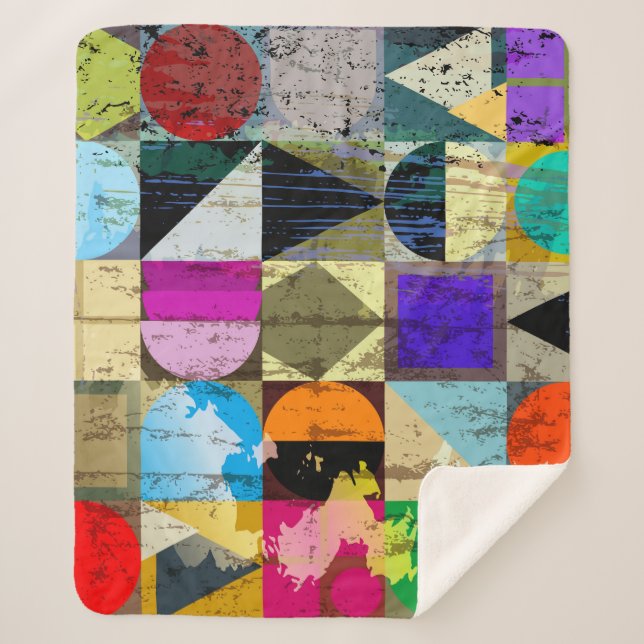 Couverture Sherpa Géométrique Abstraite : contours et échelles (Devant)