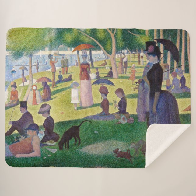 Couverture Sherpa Georges Seurat - Un dimanche sur La Grande Jatte (Devant (Horizontal))