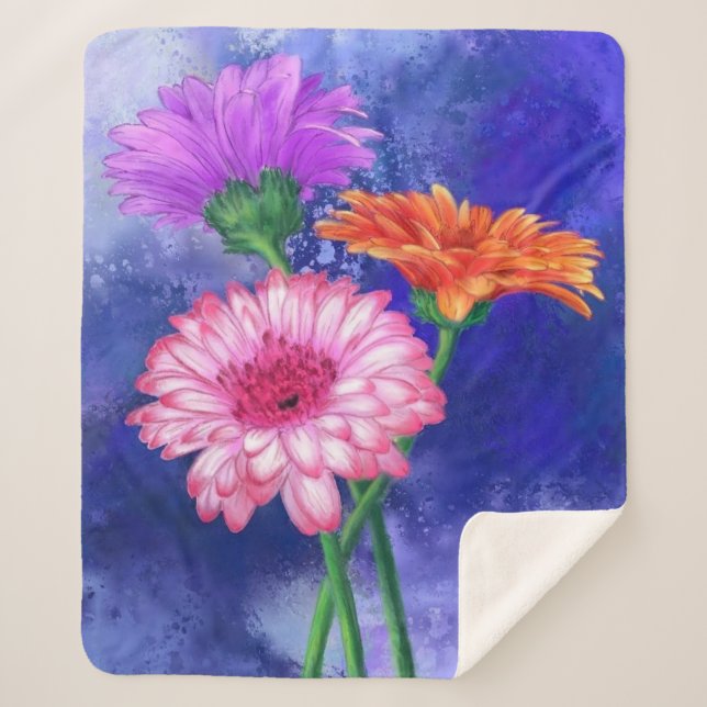 Couverture Sherpa Gerberas Sherpa Blanket (Devant)