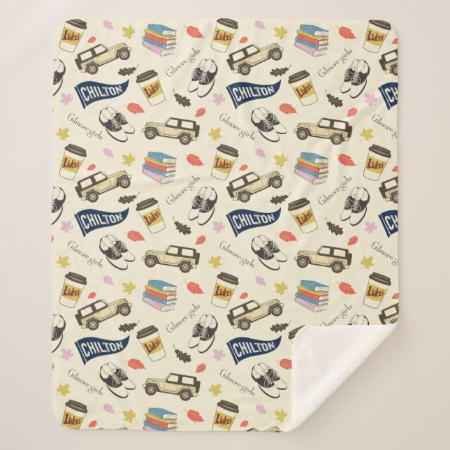 Couverture Sherpa Gilmore Girls Chilton Fall Pattern (Devant)