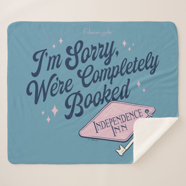 Couverture Sherpa Gilmore Girls Completely Booked Design (Devant (Horizontal))