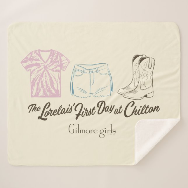 Couverture Sherpa Gilmore Girls Lorelai Chilton Outfit Design (Devant (Horizontal))
