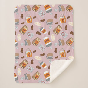 Couverture Sherpa Gilmore Girls   Luke's Diner Coffee Motif