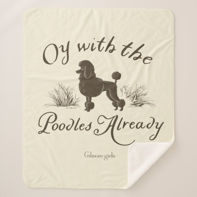 Couverture Sherpa Gilmore Girls | Oy With the PoodlesDesign (Devant)