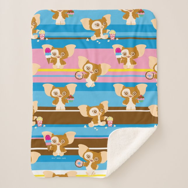 Couverture Sherpa Gizmo | Motif comique mignon (Devant)