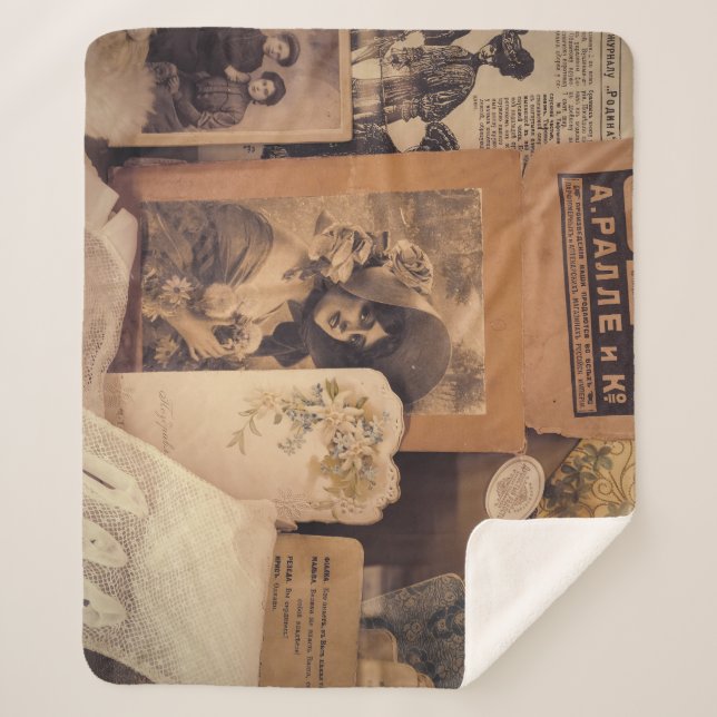 Couverture Sherpa Glamour nostalgique : Portraits russes Vintages. (Devant)