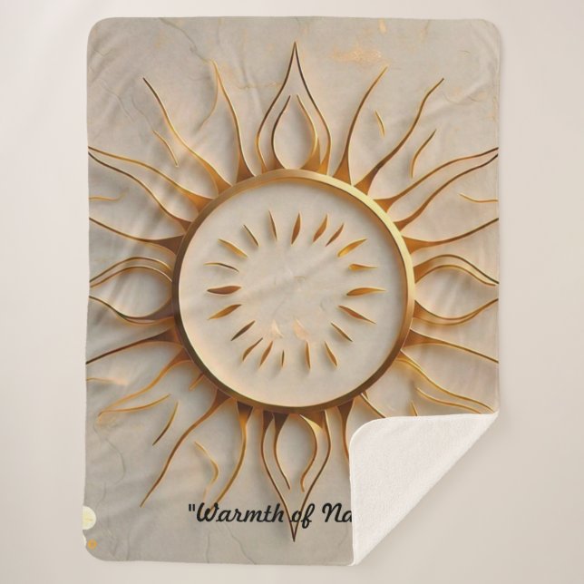Couverture Sherpa "Gloire du lever du soleil" (Devant)