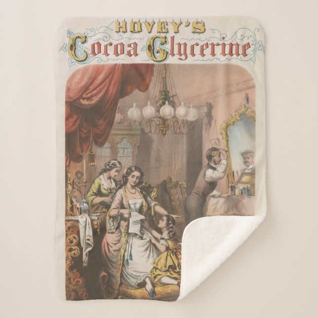Couverture Sherpa Glycérine de cacao de Hovey, vers 1860 (Devant)
