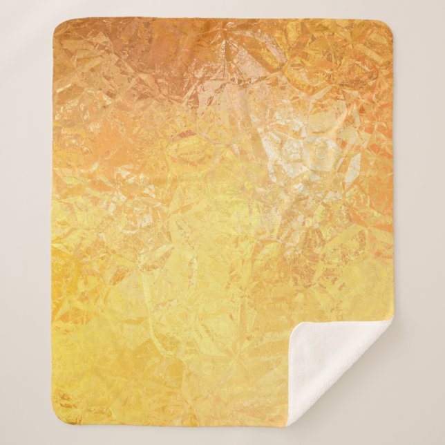 Couverture Sherpa Gold Elegance : Abstrait Arrière - plan luxueux (Devant)