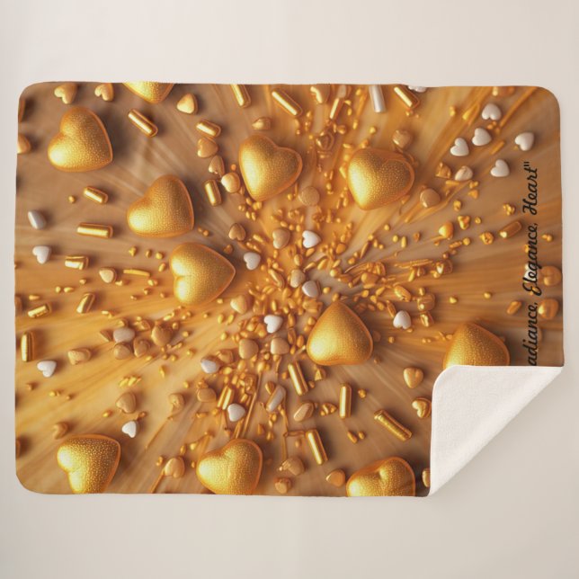 Couverture Sherpa "Golden Glow" (Devant (Horizontal))