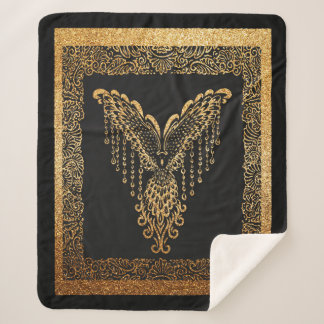 Couverture Sherpa Golden Phoenix Elégance