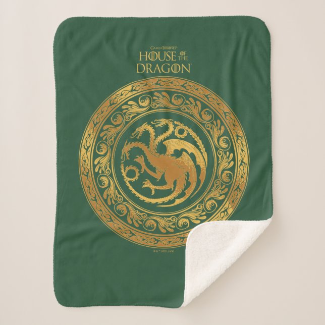 Couverture Sherpa Golden Targaryen Crest (Devant)