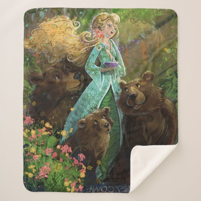 Couverture Sherpa Goldilocks et les trois ours (Devant)