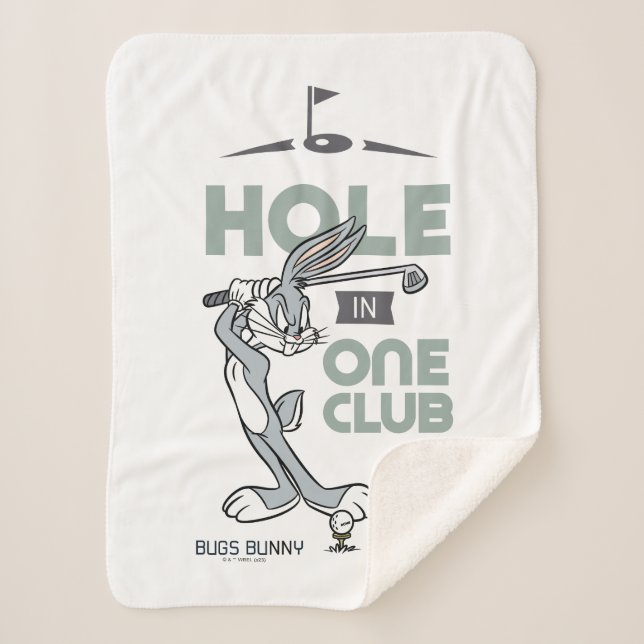 Couverture Sherpa Golf BUNNY™ - Trou en un club (Devant)