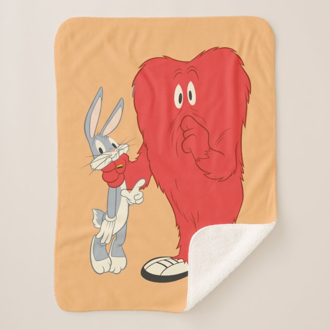 Couverture Sherpa Gossamer Holding BUGS BUNNY™ (Devant)