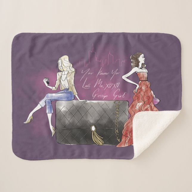 Couverture Sherpa Gossip Girl - Vous Savez Que Vous M'Aimez (Devant (Horizontal))