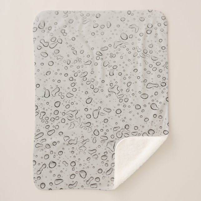 Couverture Sherpa gouttelettes d'eau (Devant)