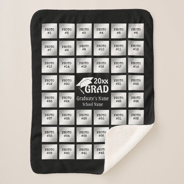 Couverture Sherpa Graduation 44 Photo Collage (pour Arrière - plans  (Devant)