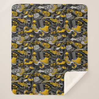 Couverture Sherpa Graffiti urbain Motif de rue