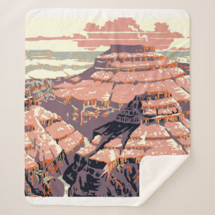 Couverture Sherpa Grand Canyon Western Graphic Art American