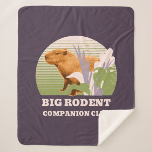 Couverture Sherpa Grand Club de Compagnons Rongeurs Capybara