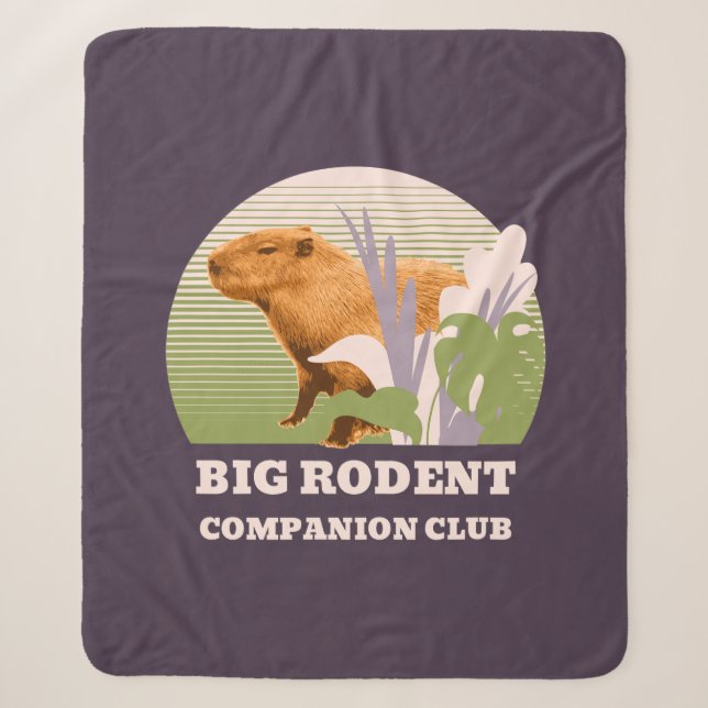 Couverture Sherpa Grand Club de Compagnons Rongeurs Capybara (Devant)
