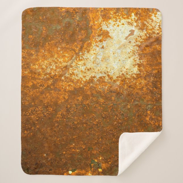 Couverture Sherpa grand Rust background abstrait, antique, antique,  (Devant)