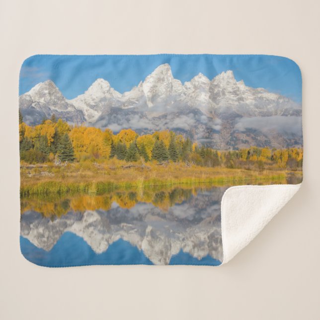 Couverture Sherpa Grand Teton Mountains Wyoming (Devant (Horizontal))