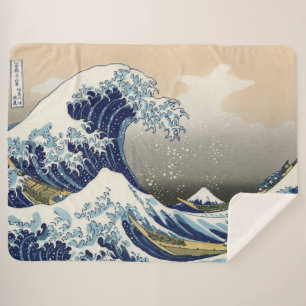 Couverture Sherpa Grande vague au large de Kanagawa   Hokusai