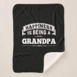 Couverture Sherpa Grandfather Gift | Happiness Is Being A Grandpa<br><div class="desc">Grandfather Gift | Happiness Is Being A Grandpa</div>