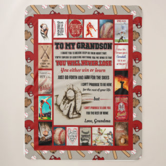 Couverture Sherpa Grandson Gifts | À Mon Petit-Fils Amour De Grand-M