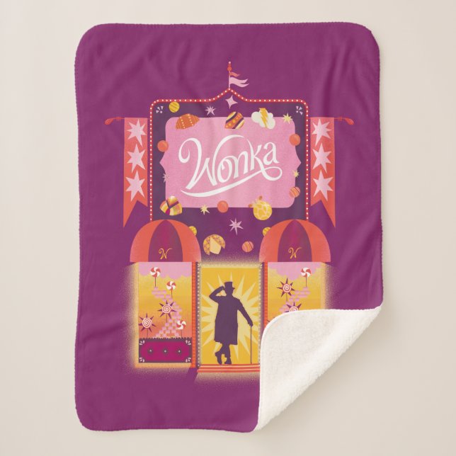 Couverture Sherpa Graphique de la boutique Wonka Candy (Devant)