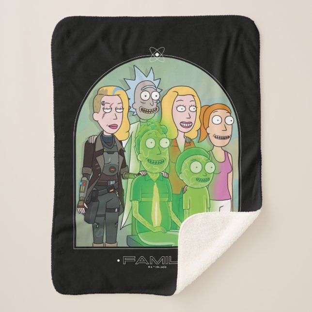 Couverture Sherpa Graphique de la famille Rick et Morty (Devant)