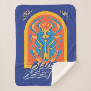 Couverture Sherpa Graphique de Talavera de scarabée bleu