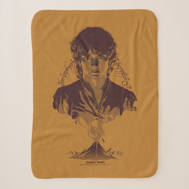 Couverture Sherpa Graphisme de l'inscription Tengwar de FRODO™ MOUNT (Devant)
