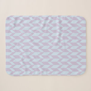 Couverture Sherpa Gras Flèche à deux tons Chevron Grille Poudre Past