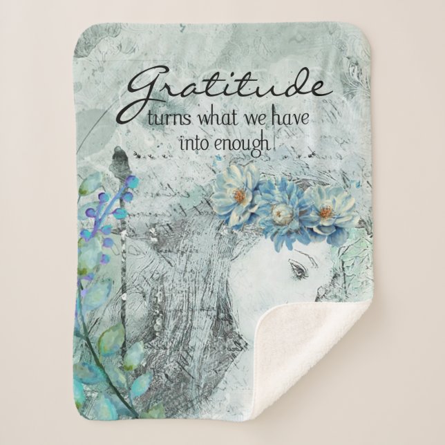 Couverture Sherpa Gratitude (Devant)
