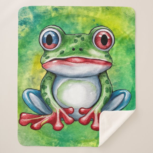 Couverture Sherpa Grenouille mûre (Devant)