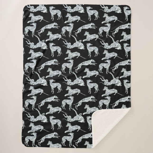Couverture Sherpa Greyt Diamond Greyhounds (Devant)