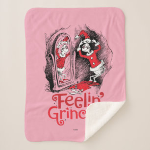 Couverture Sherpa Grille Sentiment Grinchy