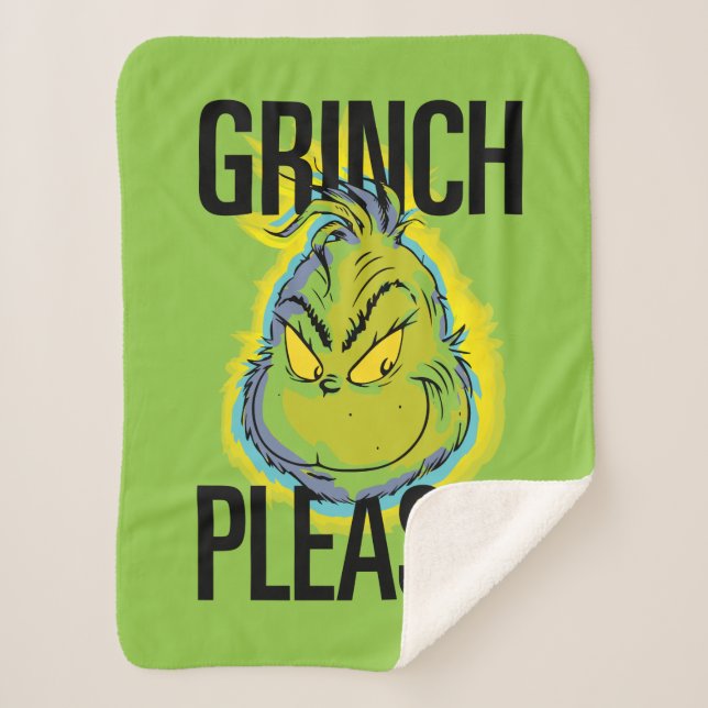 Couverture Sherpa Grinch | Drôle Grinch S'Il Vous Plaît Citer (Devant)